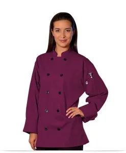 Embroidered 10 Button Custom Logo Chef Jacket
