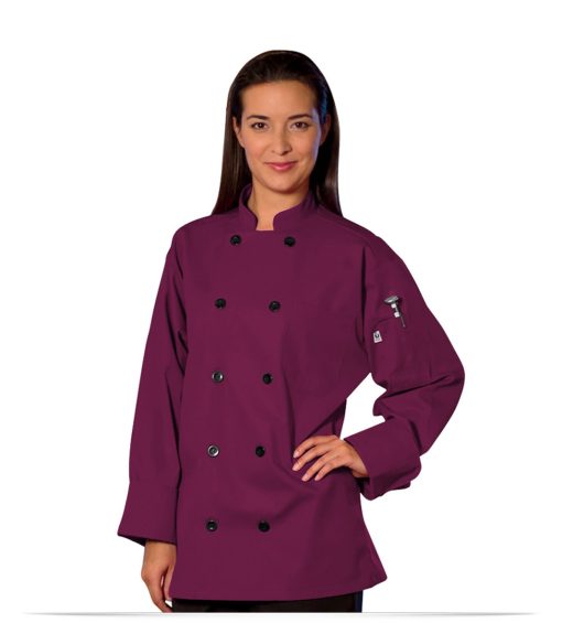 Embroidered 10 Button Custom Logo Chef Jacket
