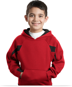 Personalized Youth Raglan Hooded Sweatshirt