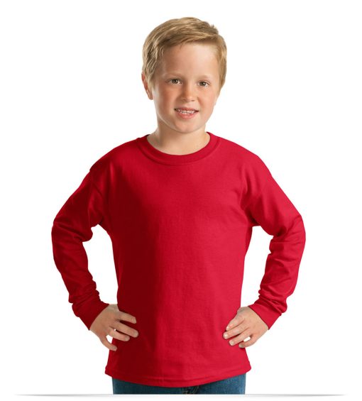 Custom Embroidered Youth Long Sleeve T-Shirt