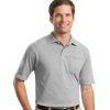 Embroidered AllStar Logo 50/50 Jersey Polo Shirt with Pocket