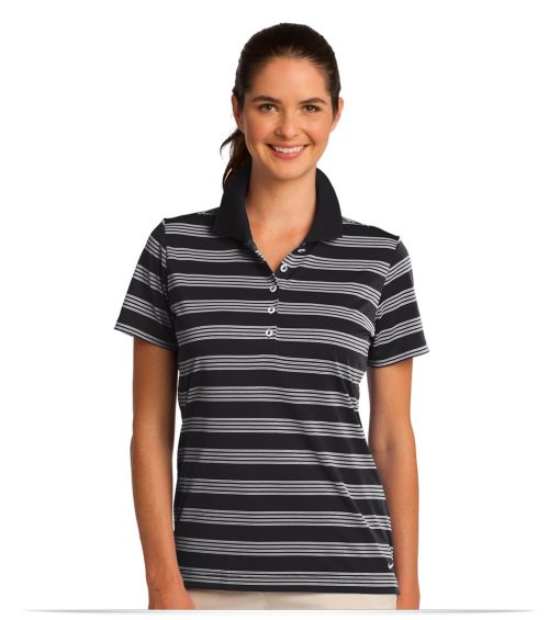 Customize Nike Golf Ladies Dri-FIT Tech Stripe Polo