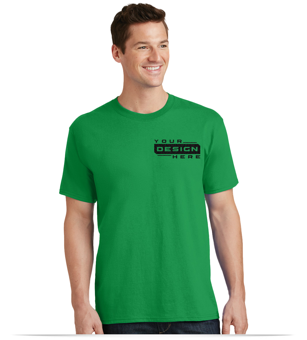 Printed Men's Tees - Custom Logo Embroidered T-Shirts