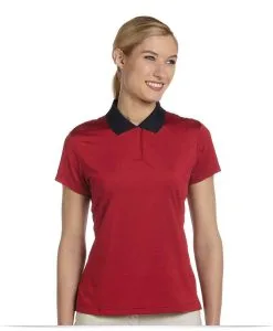 Customize Adidas Ladies Stripe Polo Shirt