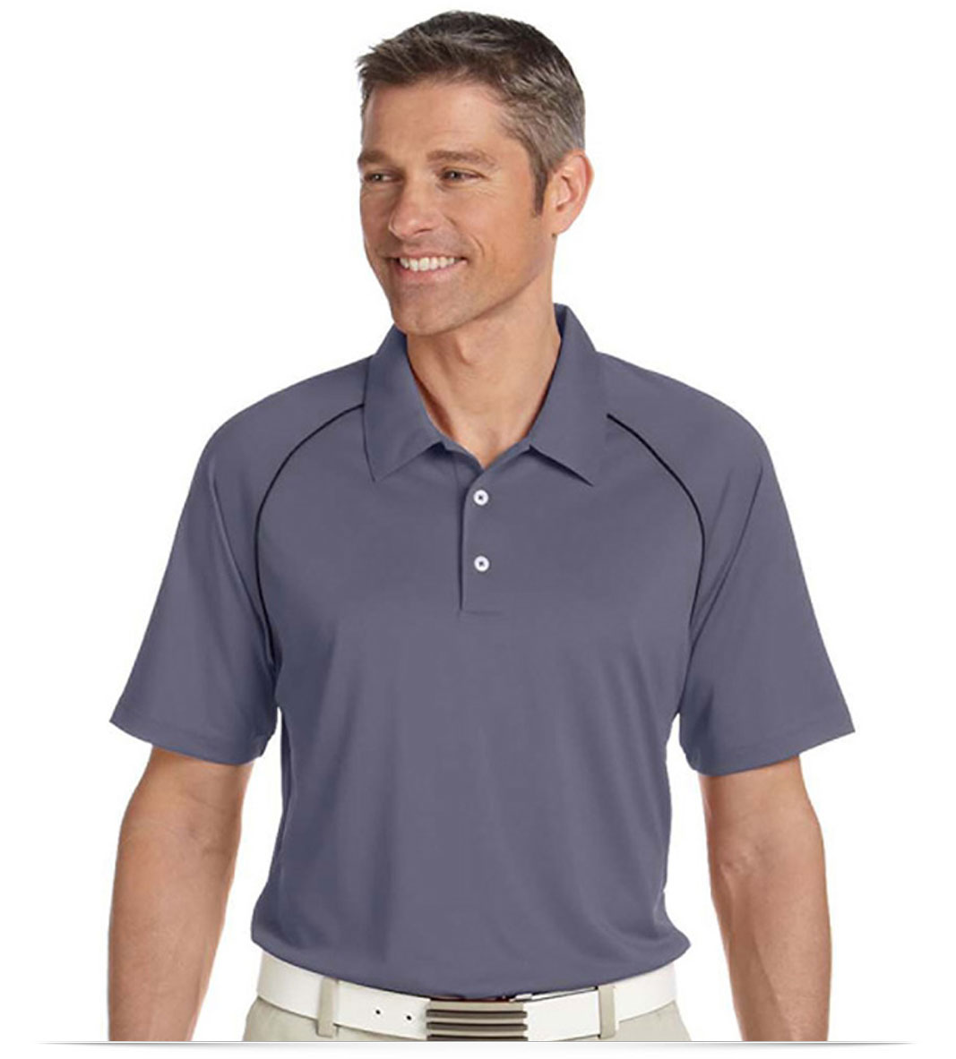 Embroidered Adidas Golf Men’s Piped Polo