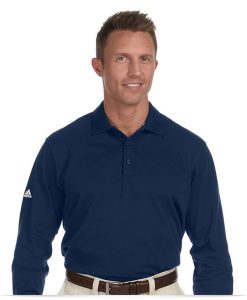 Custom Adidas Golf Mens Long Sleeve Polo