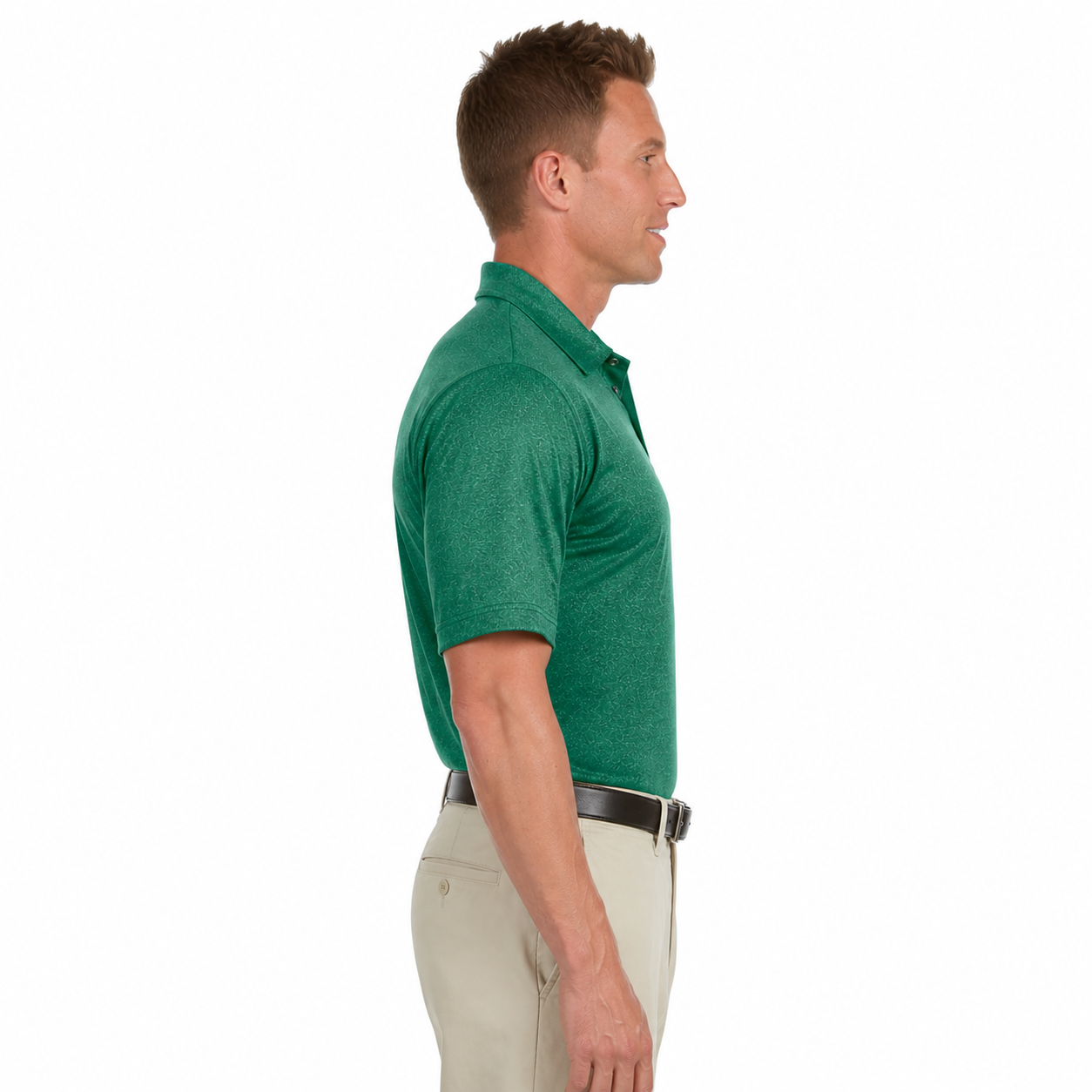 Adidas Golf Mens Heather Polo - Image 2
