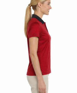 Alternative view of Adidas Ladies Stripe Polo Shirt