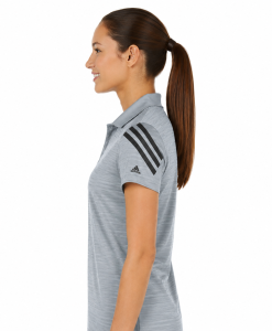 Alternative view of Adidas Ladies Striped Polo Shirt