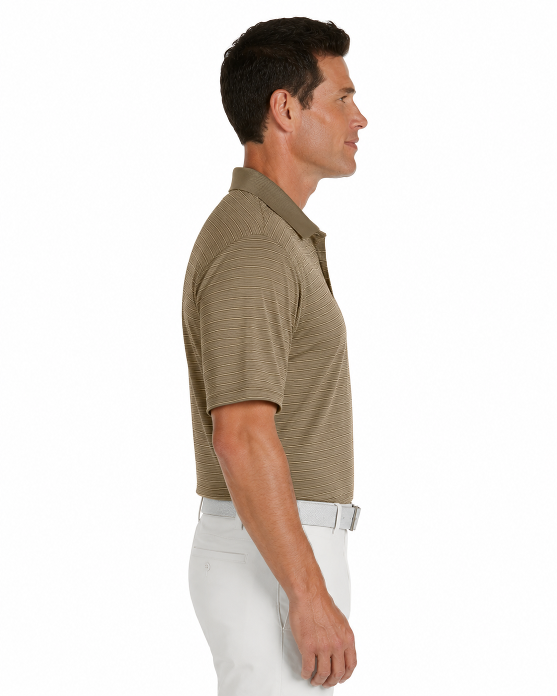Adidas Stripe Polo Shirt - Image 2