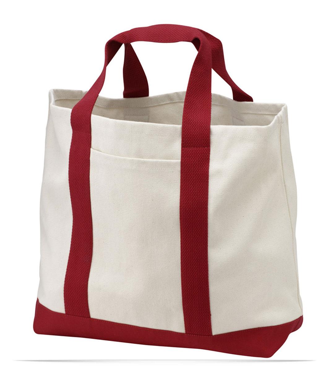 Embroidered Logo Tote Bag Two Tone Embroidered Logo Tote Bag Two Tone