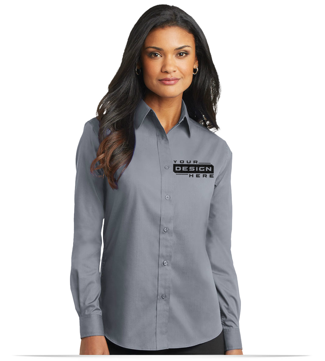 Women's Custom Dress Shirts - Embroidered Business Shirts
