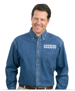 Custom Denim Shirts Embroidered with Logo
