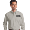 Custom Logo Embroidered Button Down Shirts, Twill Shirts