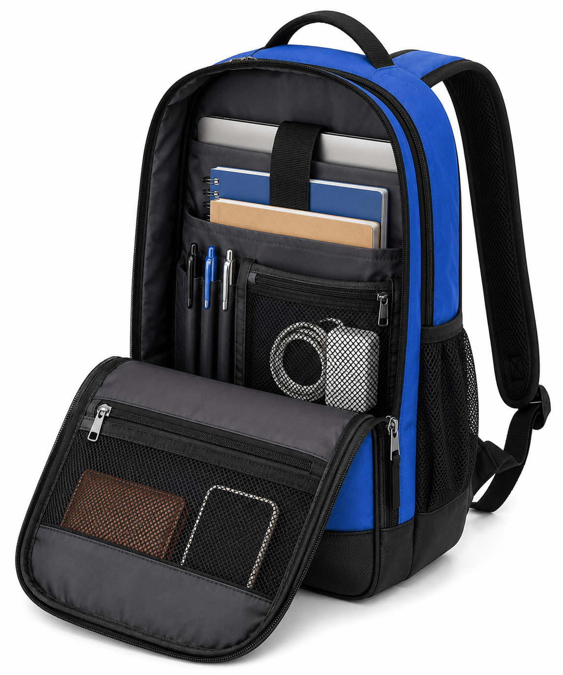 Backpack with Leather like Bottom - Image 3