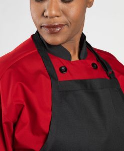 Alternative view of Bib Apron 28"W x 24"L Medium Length