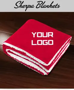 Custom embroidered Sherpa Blankets