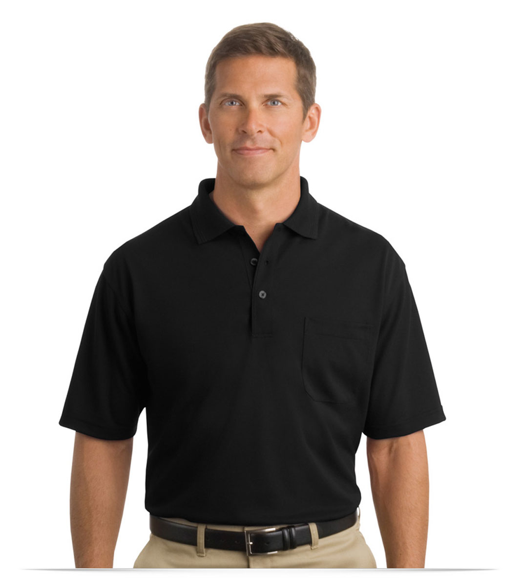 Embroidered Industrial Custom Polo Shirt with Pocket