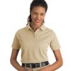 Embroidered Ladies Short Sleeve Polo Shirt