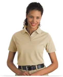Embroidered Ladies Short Sleeve Polo Shirt