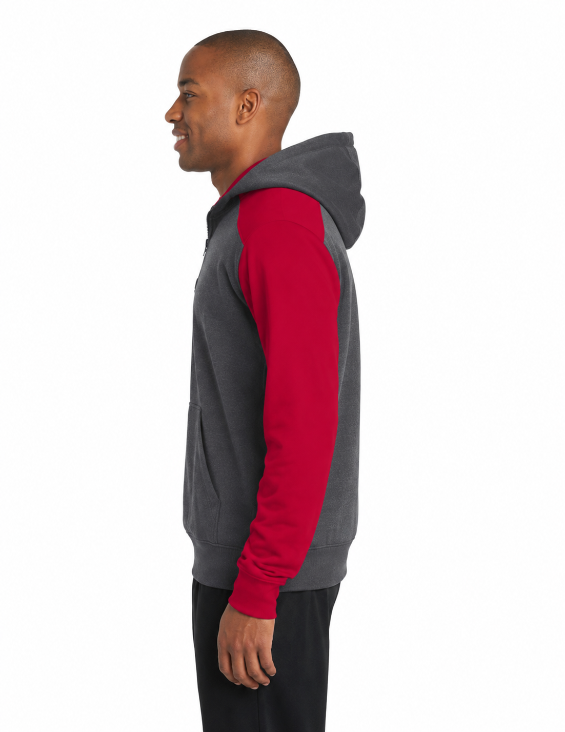 Colorblock Zip Hooded Sweatshirt - Image 3