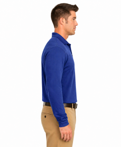 Alternative view of Cotton Long Sleeve Polo Shirt