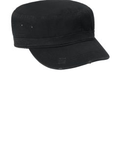 Alternative view of Custom Logo Distressed Military Hat