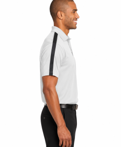 Alternative view of Customized Dri-Fit Stripe Polo Shirt