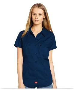 Customize Dickies Women's Short Sleeve Work Shirt