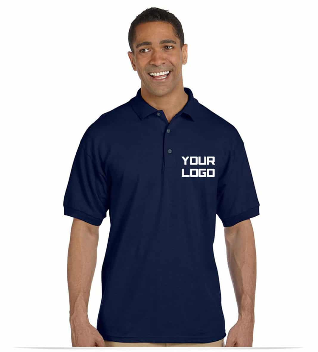 Embroidered Logo Golf Shirt With Customized Design Online