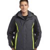 Custom Logo on Port Authority Colorblock 3-in-1 Jacket