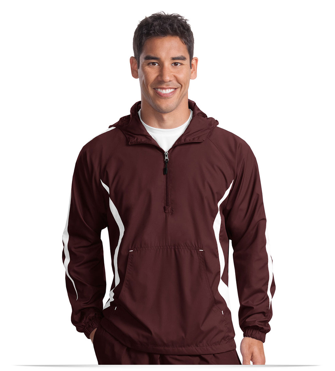 Embroidered Custom Logo on Port Authority Anorak Jacket Embroidered Custom Logo on Port Authority Anorak Jacket