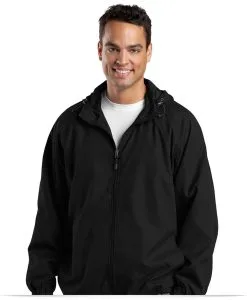 Custom Logo on Hooded Jacket Raglan