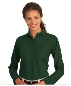 Customize 50/50 Custom Long Sleeve Polo Shirt Ladies