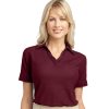 Embroidered Ladies Easy Care Tipped Polo