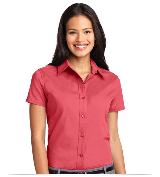 Customize Women’s Short Sleeve Easy Care Twill Shirt