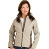 Embroidered Ladies Two-Tone Soft Shell Jacket