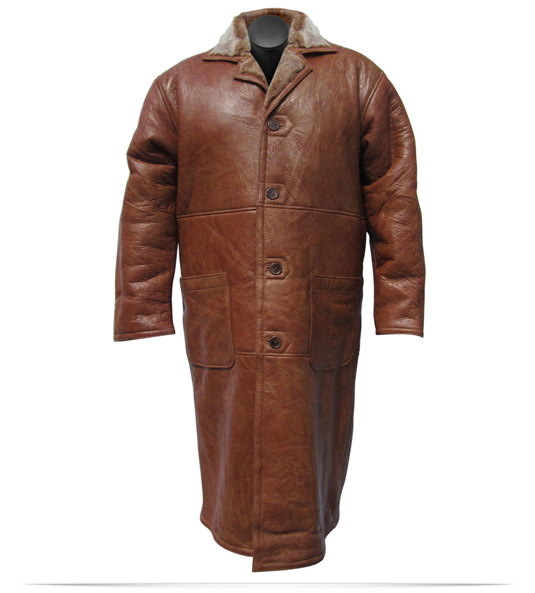 Customized Logo Rockford Long Leather Jacket Customized Logo Rockford Long Leather Jacket