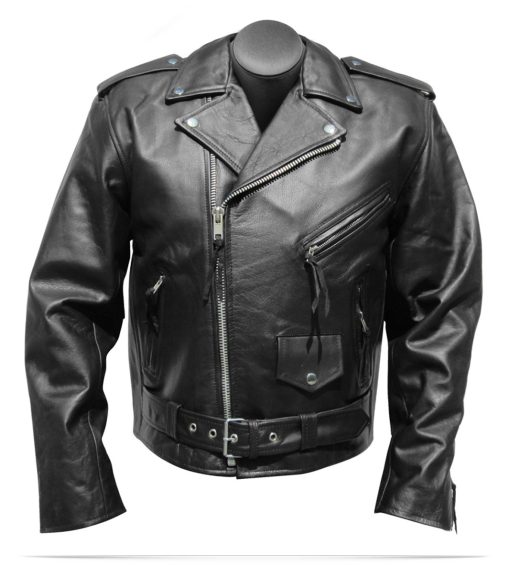 Custom Logo Motorcycle Leather Jacket