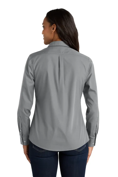 Ladies Long Sleeve Value Poplin Shirt - Image 4