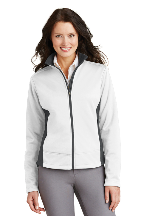 Ladies Two-Tone Soft Shell Jacket - Image 5