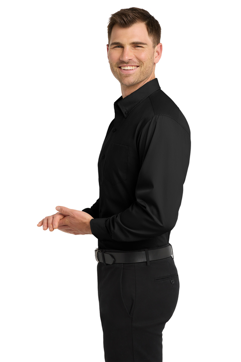 Long Sleeve Poplin Shirt - Image 3