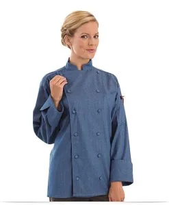 Personalized Chef Jacket Denim