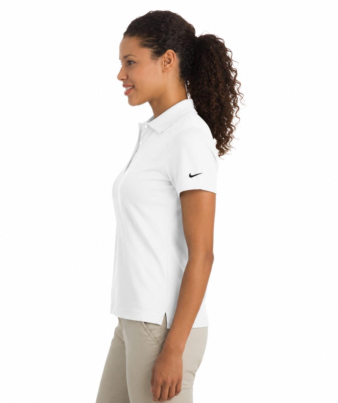 Nike Ladies Pique Golf Shirt - Image 3