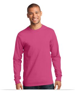 Personalized Logo on 100% Cotton Long Sleeve T-Shirt