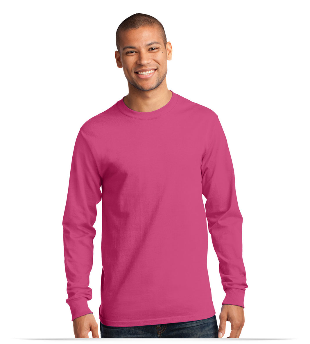 Personalized Logo on 100% Cotton Long Sleeve T-Shirt Personalized Logo on 100% Cotton Long Sleeve T-Shirt