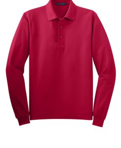 Alternative view of 50/50 Pique Long Sleeve Polo Shirt
