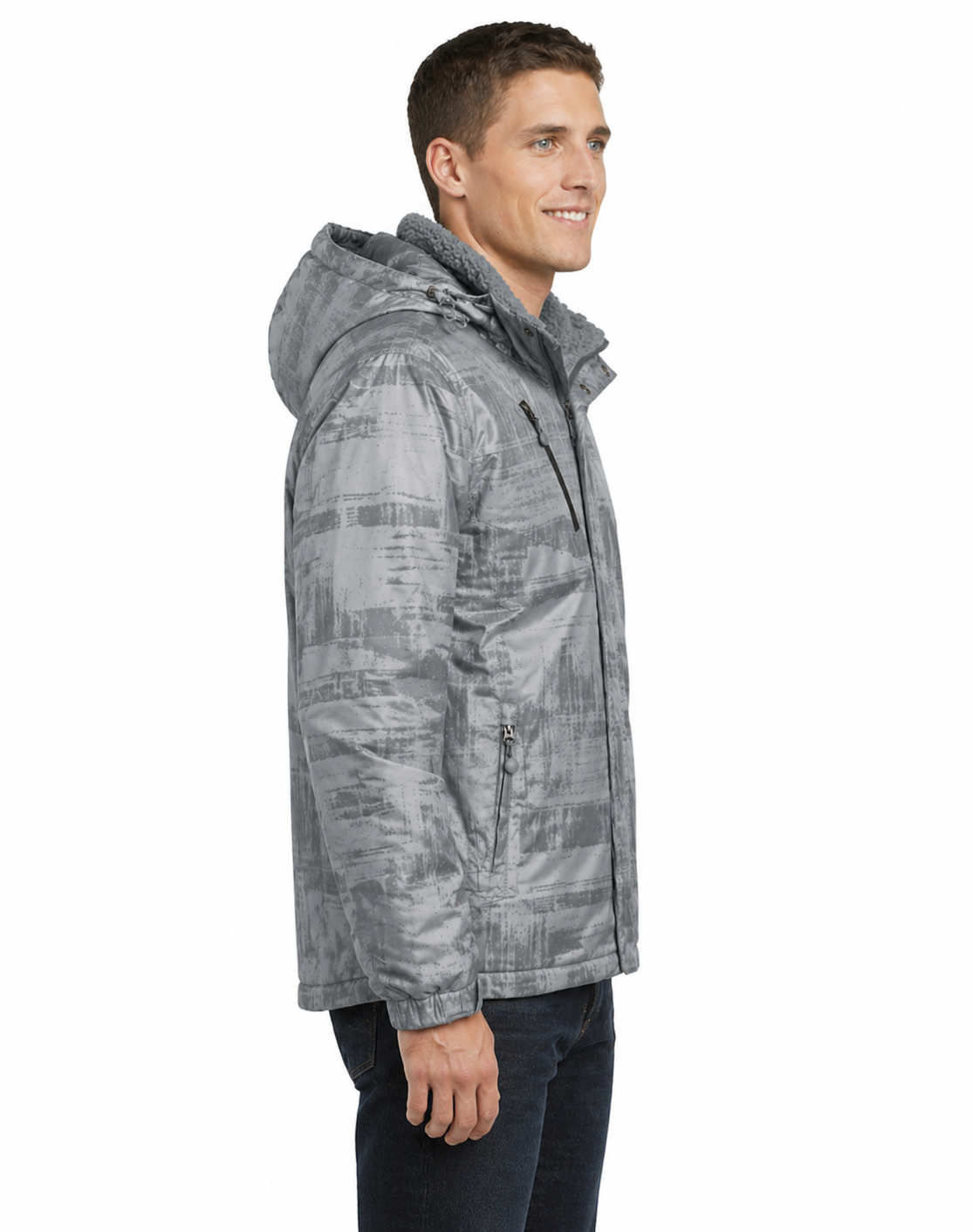 Port Authority Brushstroke Print Insulated Jacket - Image 2