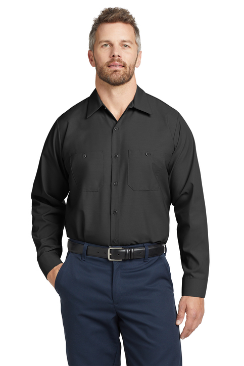 Red Kap Tall Long Sleeve Industrial Work Shirt - Image 4