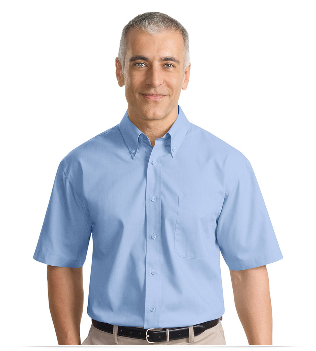 Personalized Short Sleeve Value Poplin Shirt